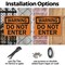 Signmission Do Not Enter OSHA Warning Sign, Plastic, 14in W x 10in L, 2PK OS-2PACK-WS-P-1014-L-19656 - alternate 3